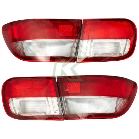 Focos Traseros Civic 92 - 95 3 Puertas / Rojo - Clear