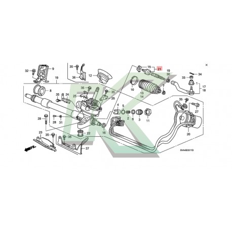 Axial de dirección Honda / Civic 06-11