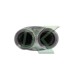 Muffler cromado de 3" ovalado doble salida recta Vibrant / Streetpower