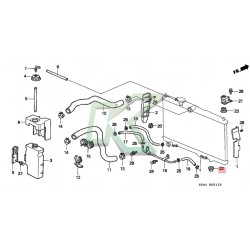 Goma soporte inferior de radiador original HONDA