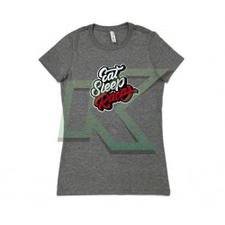 Ladies Retro Script Shirt / Grey-Red