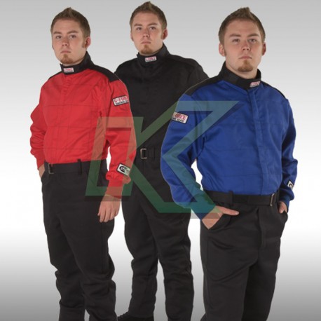 Traje de piloto ignifugo / Talla L / Negro /  GF-125