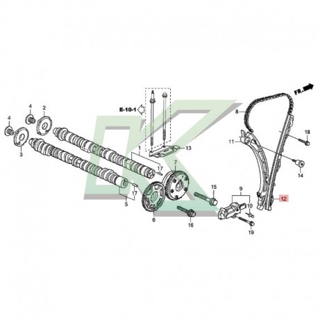 Guia cadena de distribucion original Honda / Serie K24