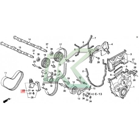 Tensor hidraulico original HONDA H22