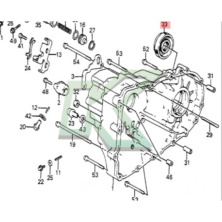 Reten de palier original Honda (40x62x8)