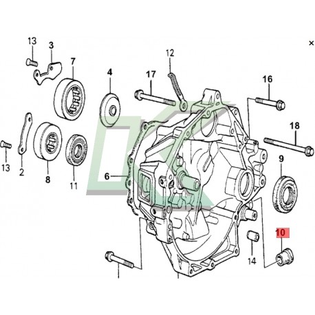 Reten varilla de cambios Honda (14x25x16)