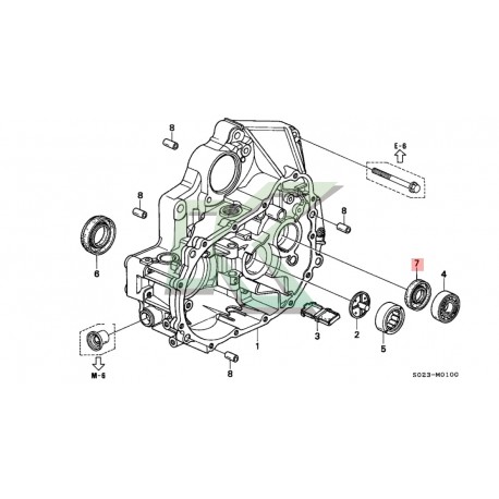 Reten de palier original Honda (26x42x7) / Serie D